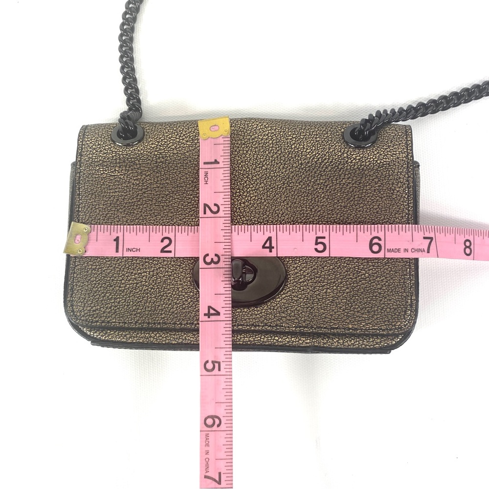 COACH Mini Chain Convertible Crossbody gold metallic - Picture 7 of 12